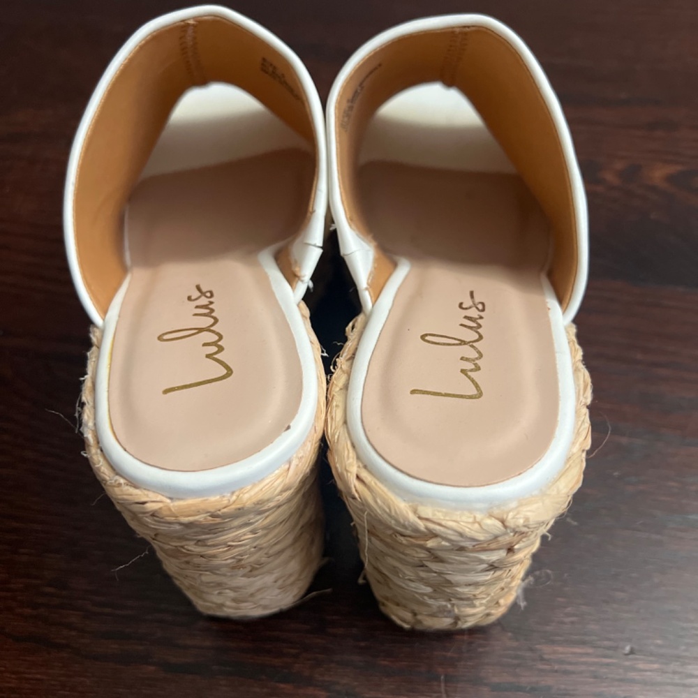 Lulus white mules - Picture 4 of 4